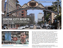 Tablet Screenshot of centrecitysportscollectibles.com
